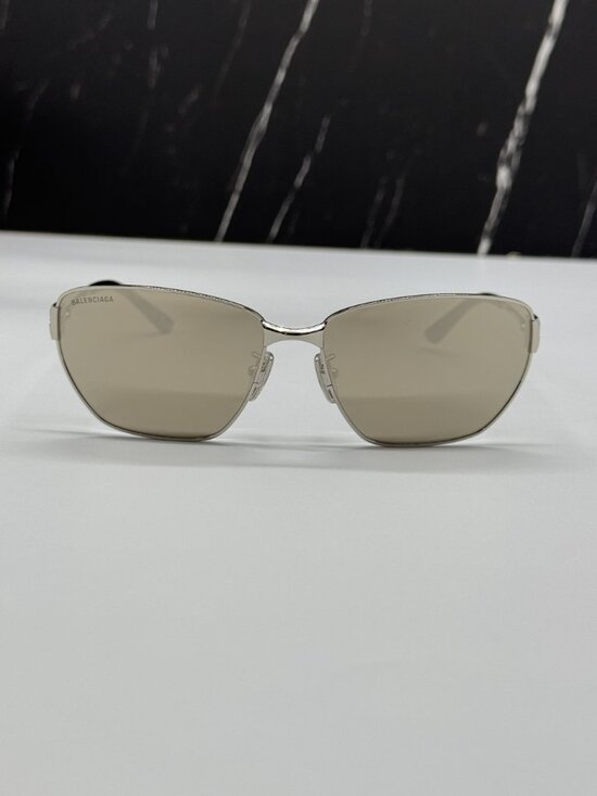 NEW BALENCIAGA BB0337SK 006 SILVER WOMEN SUNGLASSES BALENCIAGA EYEWEAR main image 7